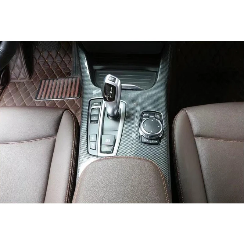 Углеродное волокно Цвет для BMW X3 F25 2011-2017 &amp X4 F26 2015-2017 панель рычага переключения
