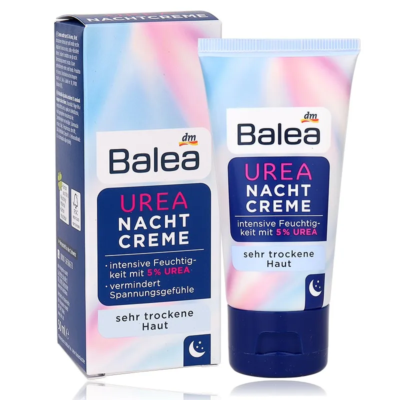 

Quality Balea Urea Night Cream with 5%Urea Cream for Very Dry Skin Intensive moisture Gentle Soothing care Pleasant skin feeling
