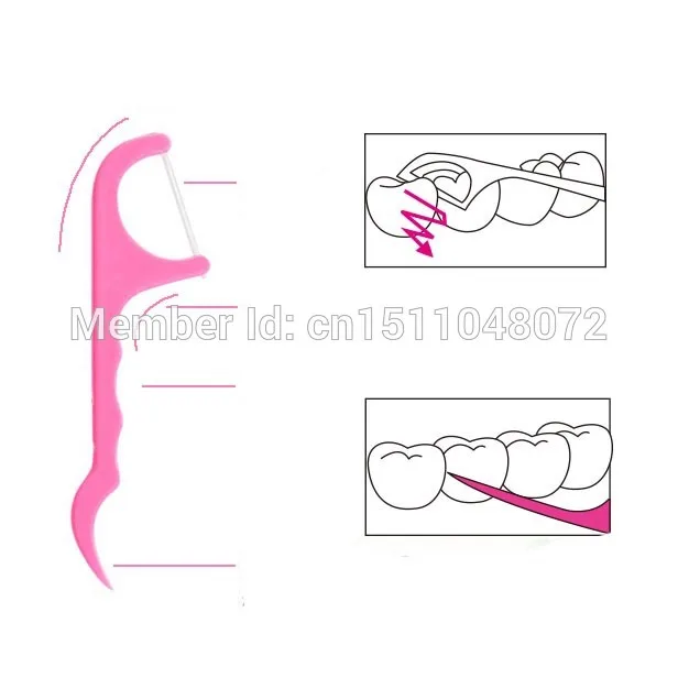 Бесплатная доставка 1000 шт. зубная нить межзубная щетка | Красота и здоровье