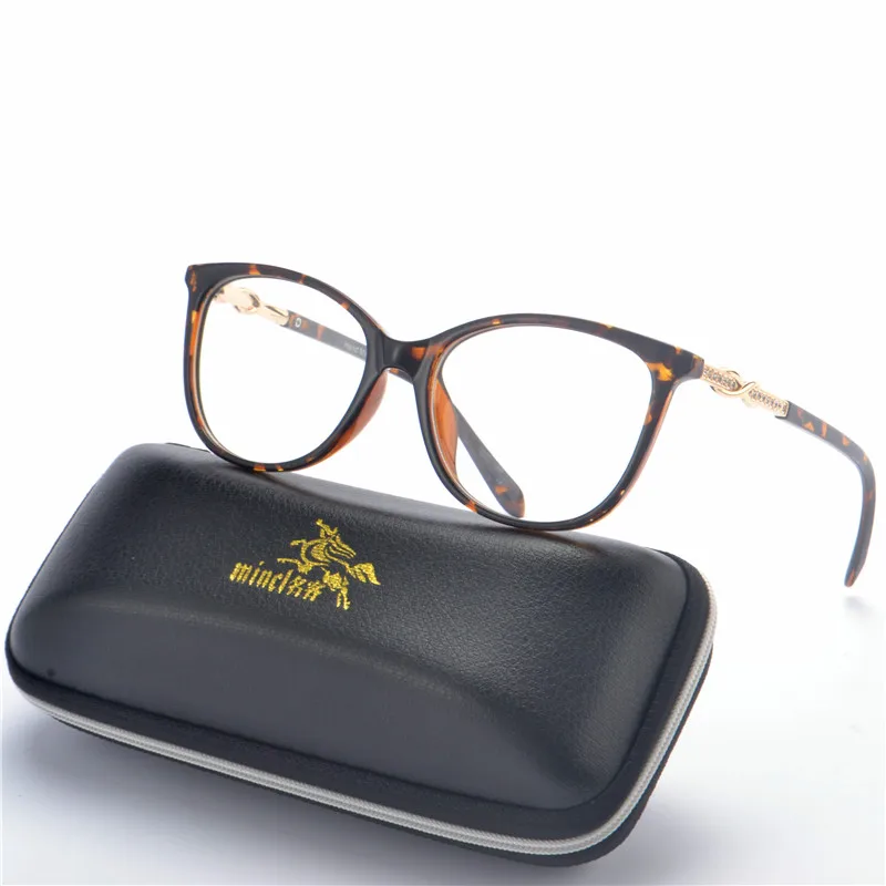 Женские модные заклепки очки кошачий глаз рамка винтажный Дизайнер Круглые