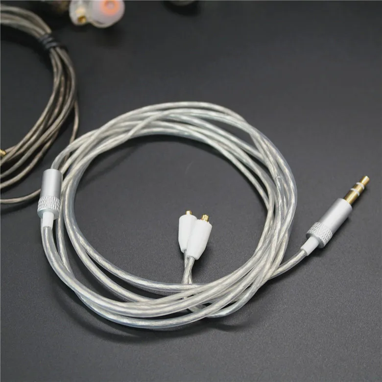 DIY подключаемый кабель для наушников MMCX/SE215/315/535/846/UE900 экранированный