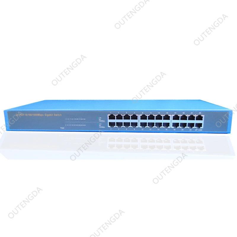 24 портовый гигабитный коммутатор Ethernet/сеть 1000 м для IP камеры. телефон сетевые