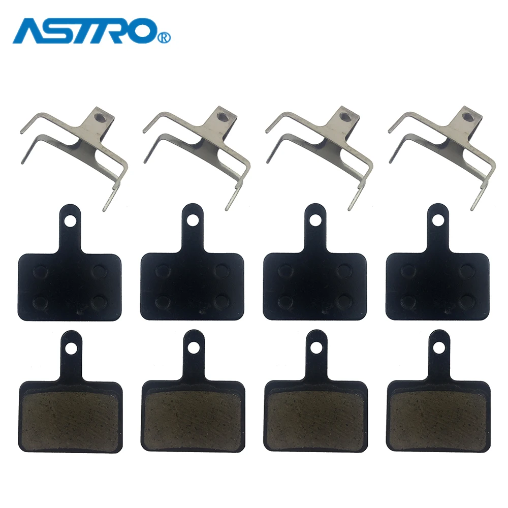

4 Pair/lot Semi Metallic Bicycle Pads Durable Resin Road MTB Bike Disc Brake Pads Bike Parts For SHIMANO Tektro System