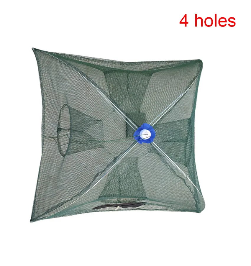 1PCS Folded Portable Hexagon 4 Sizes Hole Automatic Fishing Shrimp Trap Net Fish Crab Baits Cast Mesh A55 | Спорт и развлечения
