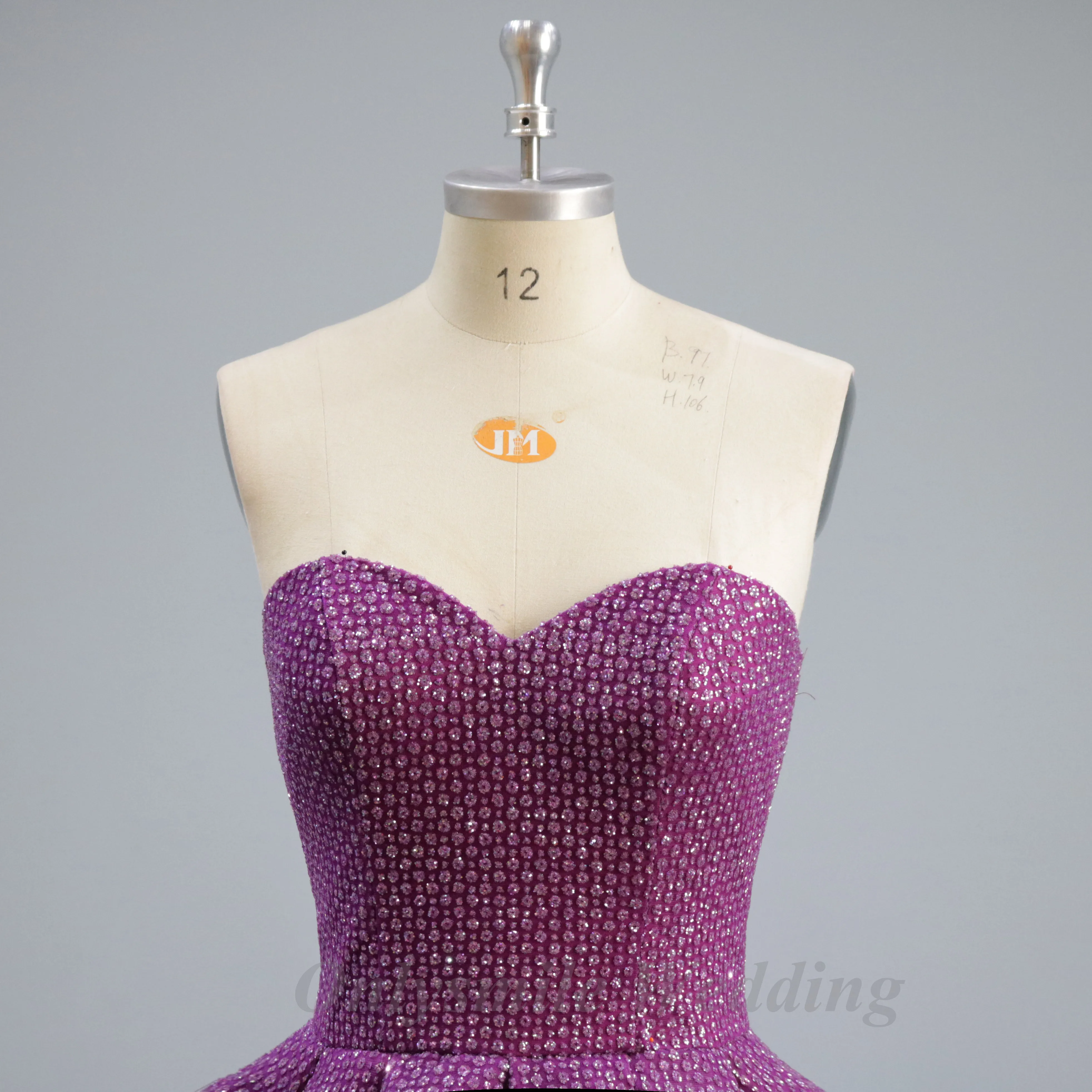 Onlysmile unique women occasion Sweetheart ball Gown Prom Dresses sparkly curve shape Real Photo Sequined High-end Party Gowns