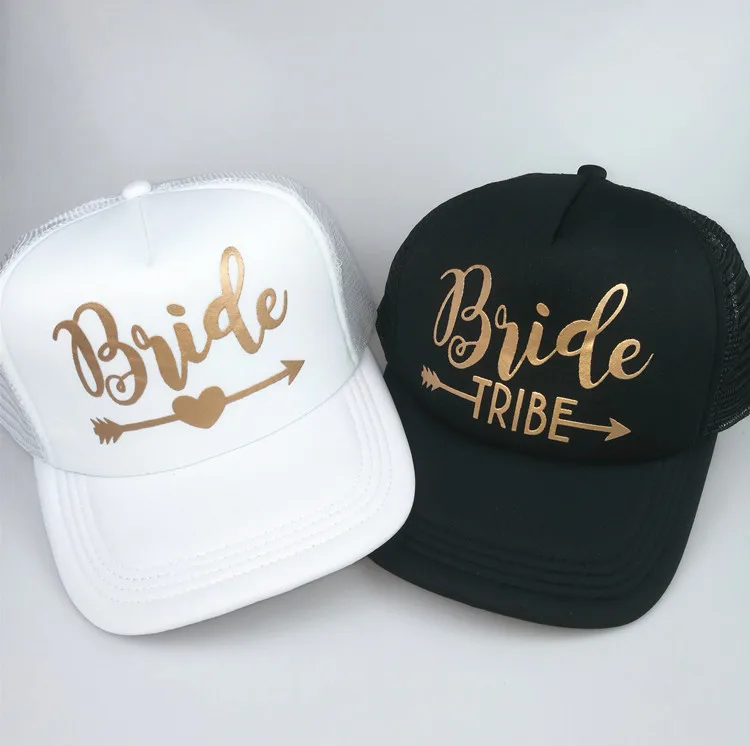Закрытая акционерная Компания C& Fung надпись «Bride Tribe» девичник Snapback Кепка Дальнобойщика девичник золотыми буквами со стрелками, с надписью "bride to be" надпись «Bride Tribe» бейсбольные шапки