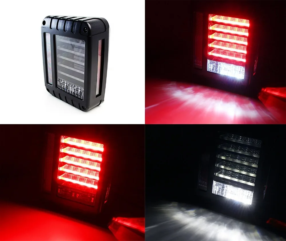 Полностью светодиодный ные задние фонари 2007 2016 для Jeep Wrangler JK Rubicon и т. Д.|led tail light|tail