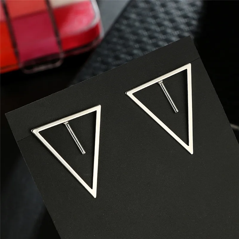 Personality Geometric Jewelry Hollow Out Inverted Triangle Fashion Earring Gift For Women Girls #290941 | Украшения и аксессуары