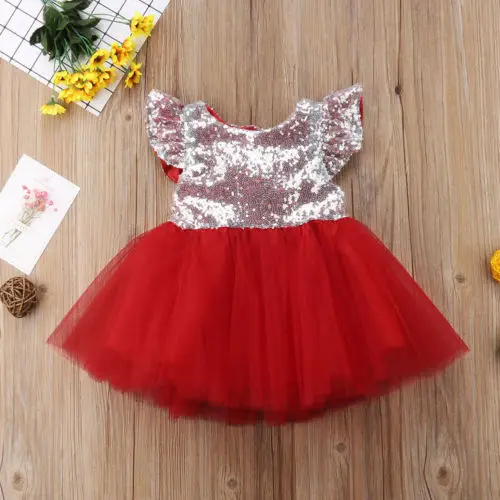 Kid Girl Summer Sequin Tulle Princess Dress Clothes Flower Baby Girls Dresses Kids Prom Pageant Party Formal Tutu | Детская одежда и