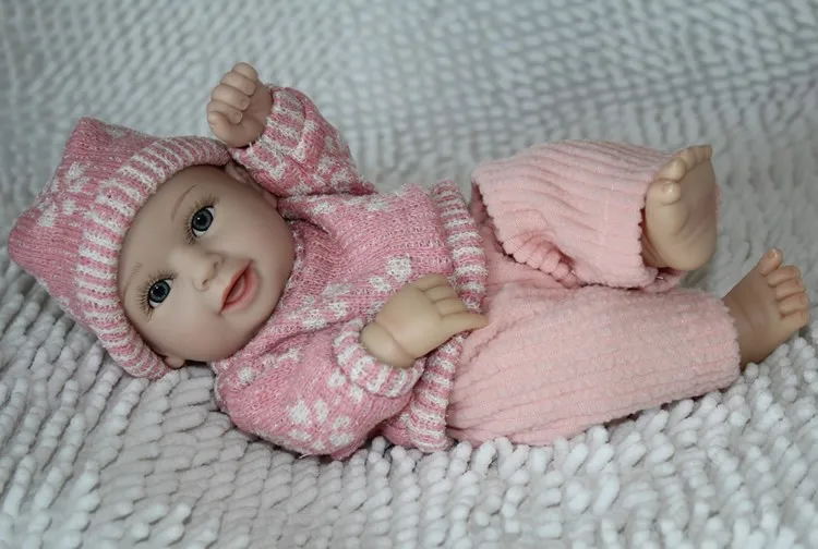 12&quot Reborn boy and girl baby doll for sale in silicone Lifelike cute Lovely Children Gifts Blue Eye Mini Doll Cheap | Игрушки и
