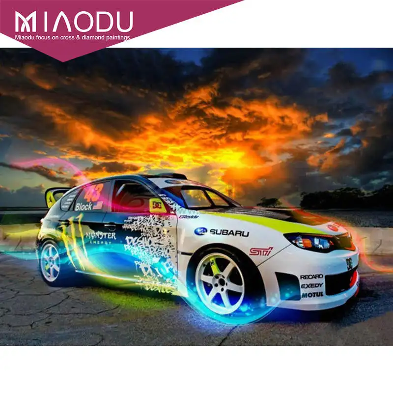 Алмазная живопись Miaodu для комнаты молодых мужчин Внедорожный гоночный