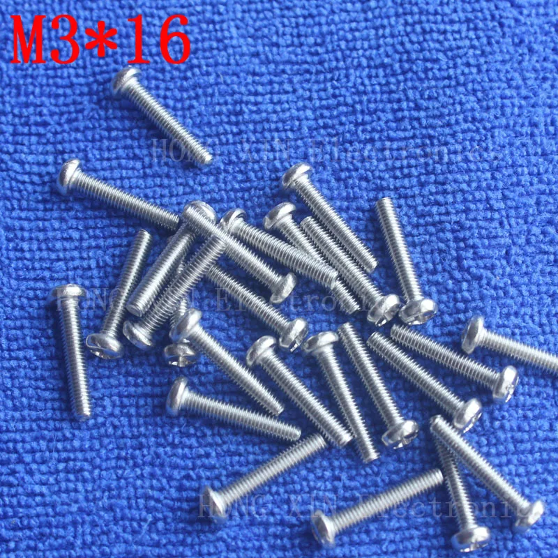 M3 * 16 1 шт. 304 винт из нержавеющей стали мм с круглой головкой|bolt threading|fasteners boltsscrew bolt