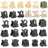 military soldier weapons accessories blocks ww2 german figures parts vest building block swat police body wear brick toy