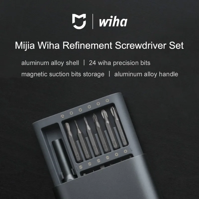 Набор отверток Xiaomi Mijia Wiha 24 в 1 комплект магнитных насадок для ежедневного