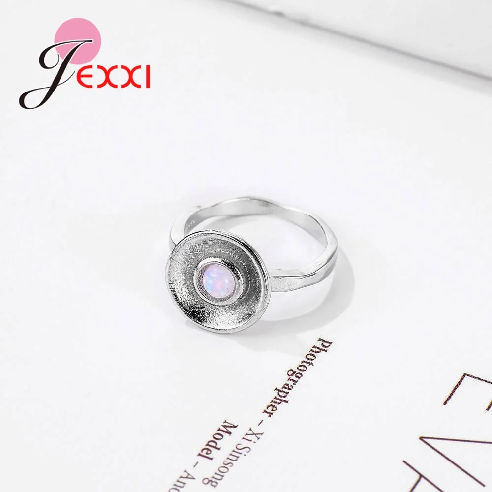 Массивное большое круглое кольцо из стерлингового серебра 925 пробы для женщин