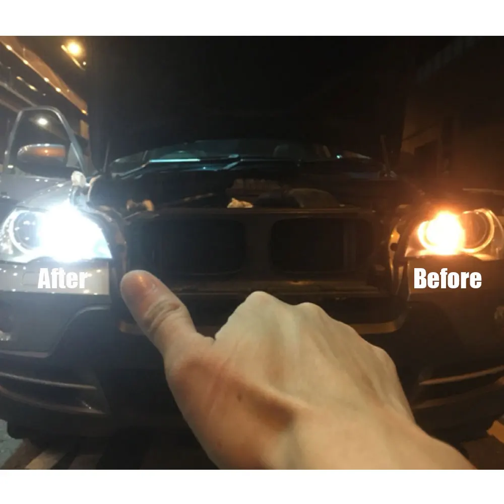 2x Высокая мощность LED Ангельские Глазки Halo кольца огни замена лампы для BMW E60 E61 E63