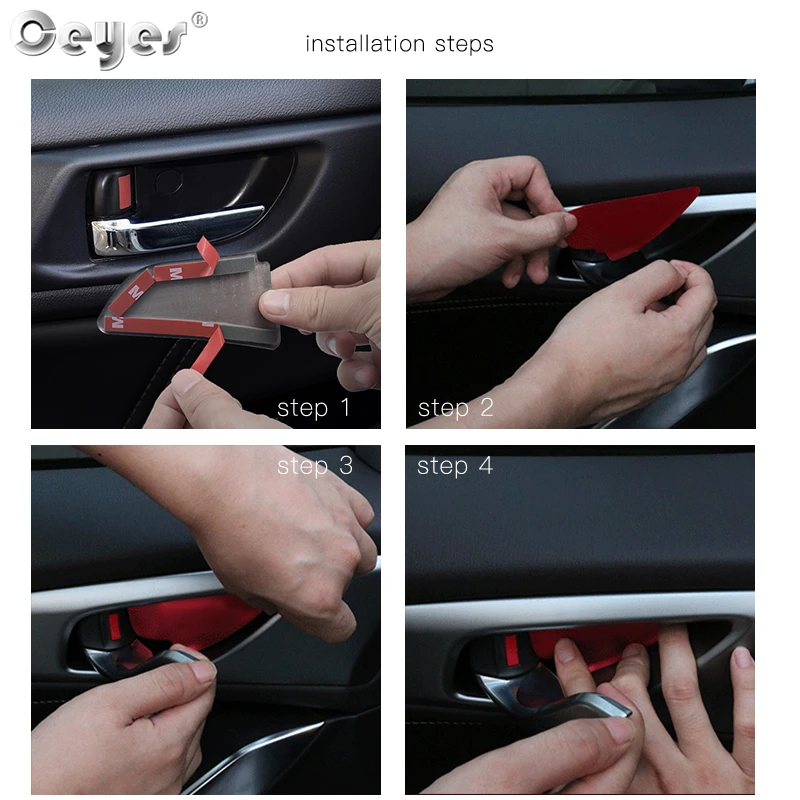 Ceyes Car Styling Auto Accessories Door Bowl Handle Cover Trim Interior Stickers Case For Toyota Corolla 2016 2017 2018 4pcs | Автомобили
