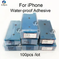 100pcs waterproof sticker for iphone se2 11 pro 6s 7 8 plus x xs max xr lcd display frame bezel seal tape glu 3m adhesive repair