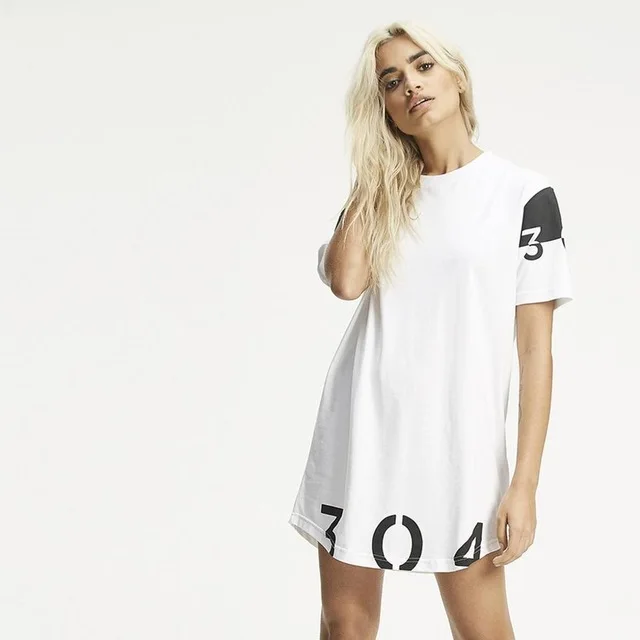 Уличный стиль летние женские хлопок длинная футболка модный хип хоп Футболка