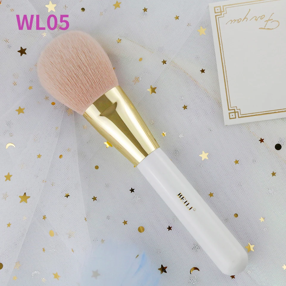 BEILI Pearl White Pro Кисть для макияжа нано Шерстяное волокно Золотая Пудра основа румяна