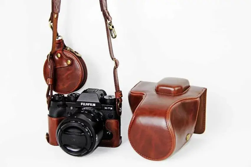 Чехол для Камеры Deluxe Edition из искусственной кожи с отделением хранения Fujifilm Fuji XT2 XT
