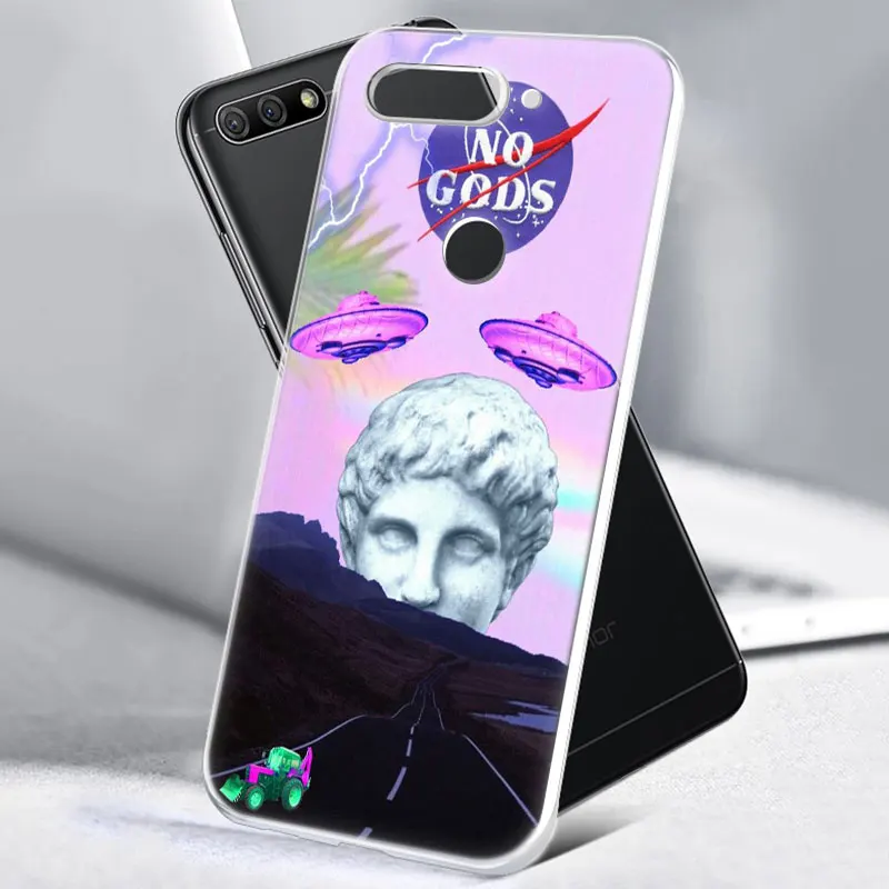 Art David Statue flower Soft Silicone Phone Case for Huawei Honor 20 20i 10 9 8 Lite 8X 8C 8A 8S 7S 7A Pro View Fashion Cover | Мобильные