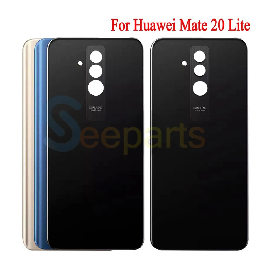 Крышка батарейного отсека для Huawei Mate 20 Lite стеклянная панель задняя крышка