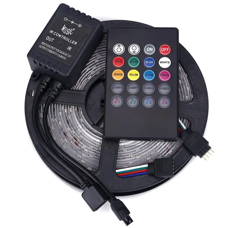 Светодиодная лента 3528 RGB водонепроницаемый диодный светильник 5 м SMD с