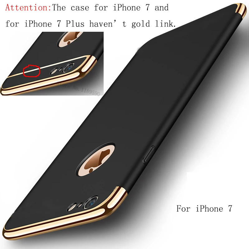 3 in 1 Luxury Hard PC Case For iPhone 6s 6 s 7 8 Plus X 5 5s SE Phone Back Cover 5S Apple |