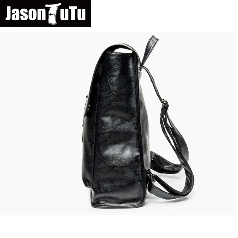 Джейсон пачка Для мужчин рюкзаки из искусственной кожи Школьные сумки для