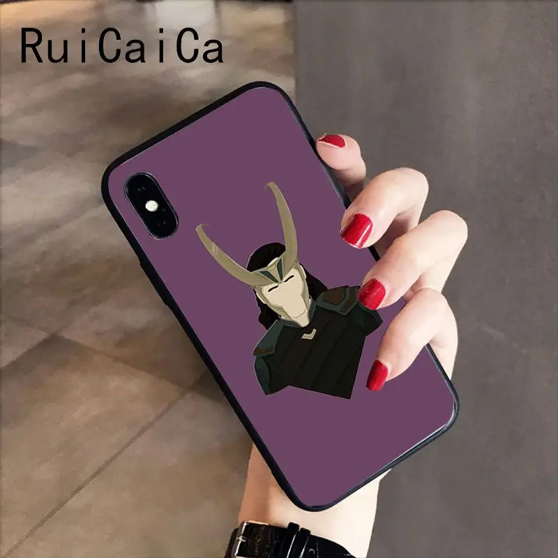 RuiCaiCa Marvel Hero Loki Luxury Unique Design PhoneCase for iPhone 8 7 6 6S 6Plus 5 5S SE XR X XS MAX Coque Shell | Мобильные