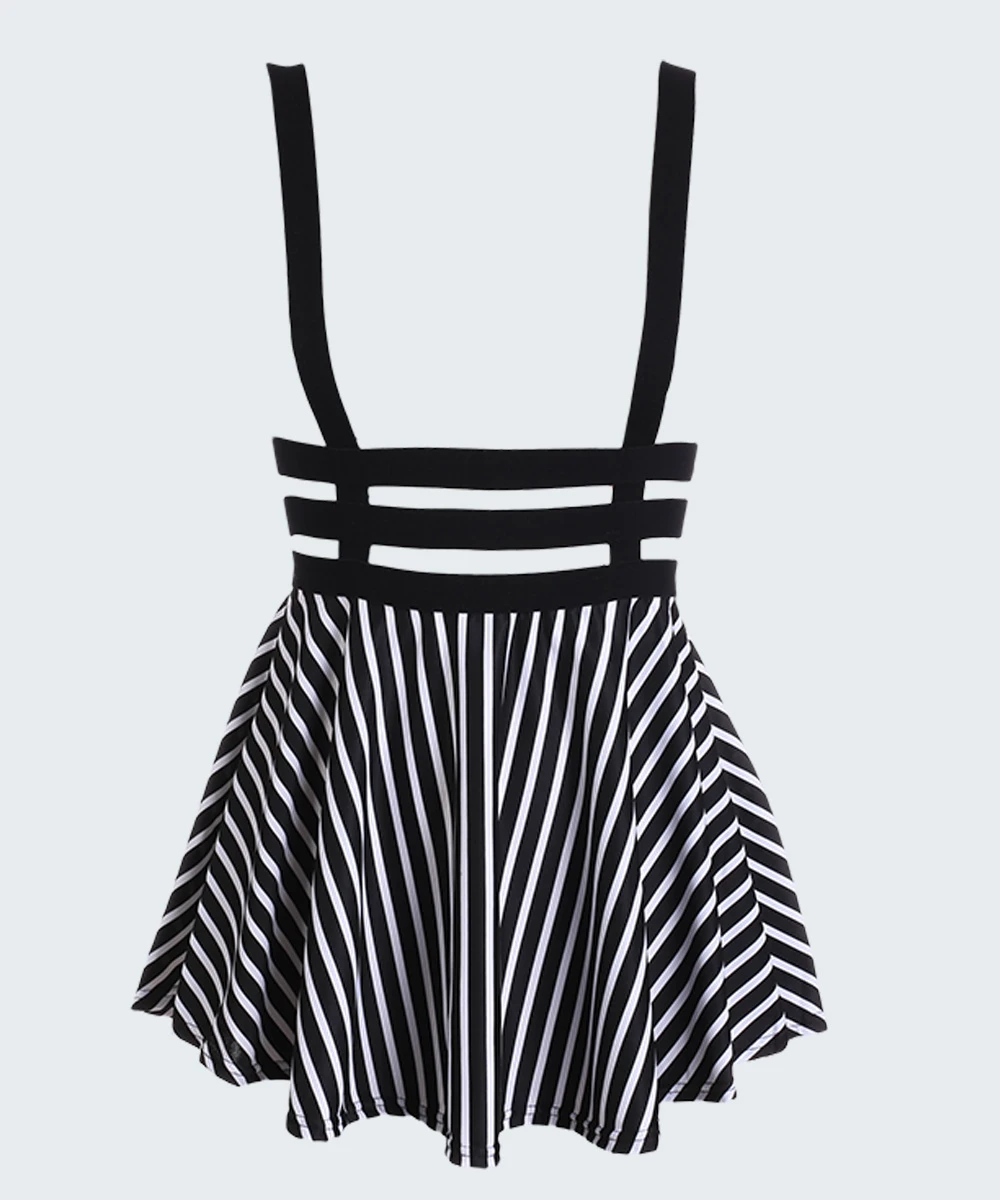Spring Women's skirt Preppy Style Suspender saia Ruffles Skater Pleated Short women Ball Gown Mini Braces vintage |