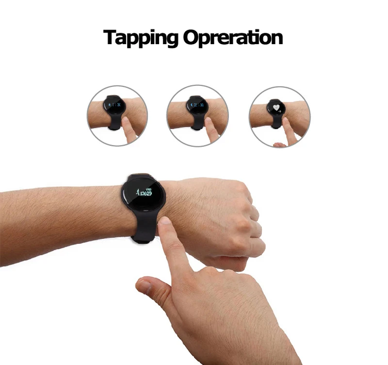 FDUCE Smartwatch Круглый Циферблат H8 Вибрации Вызов Напоминание Браслет Подвеска