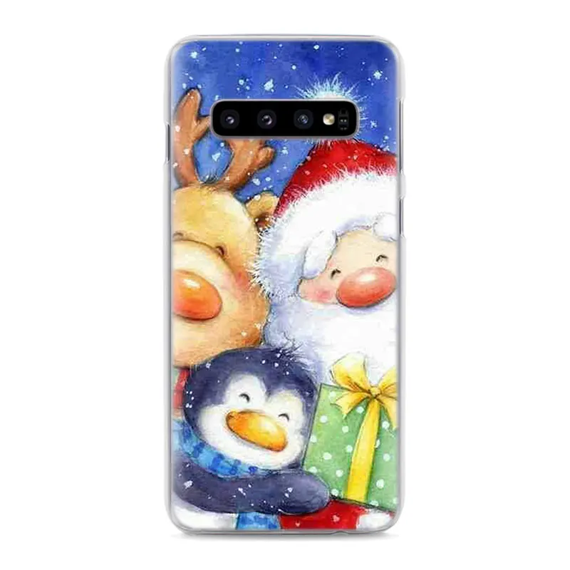 Чехол для телефона с рождественскими зимними пожеланиями s для samsung Galaxy S10e S10 S8 S9 Plus M10 M20 M30 A50 S6 S7 Edge, Жесткий Чехол
