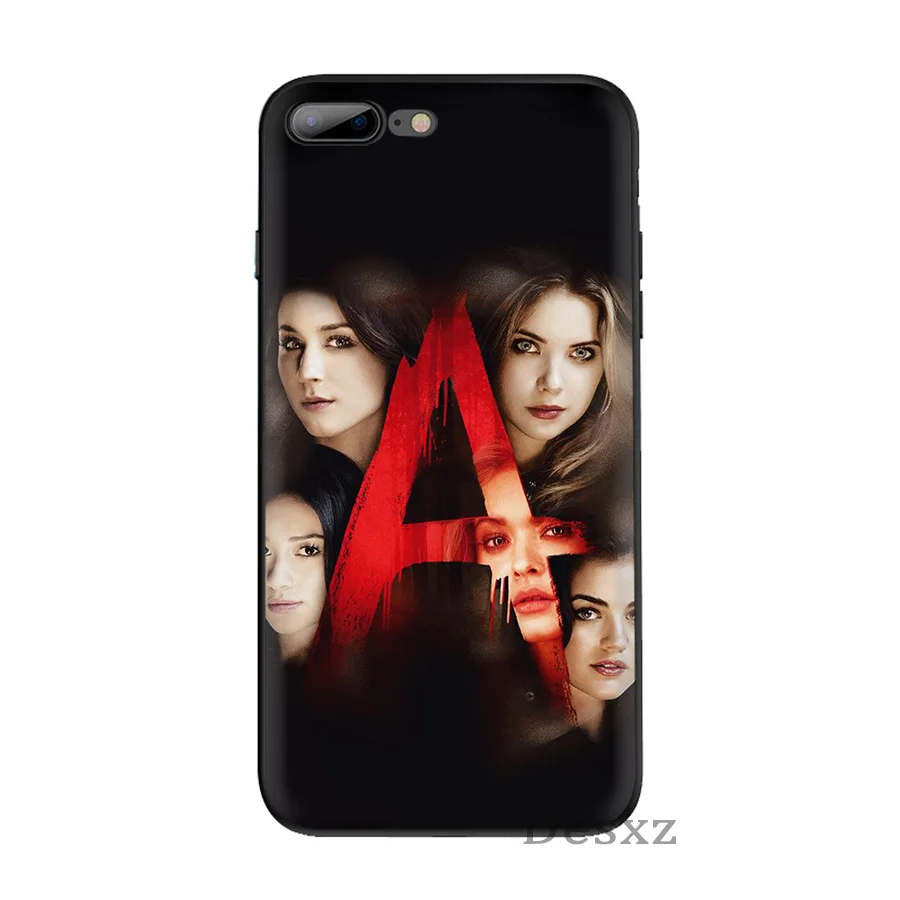 Черный мягкий Уретановый Термопластик (tpu) чехол Pretty Little Liars для iPhone6 6s 7 8 Plus X XS XR