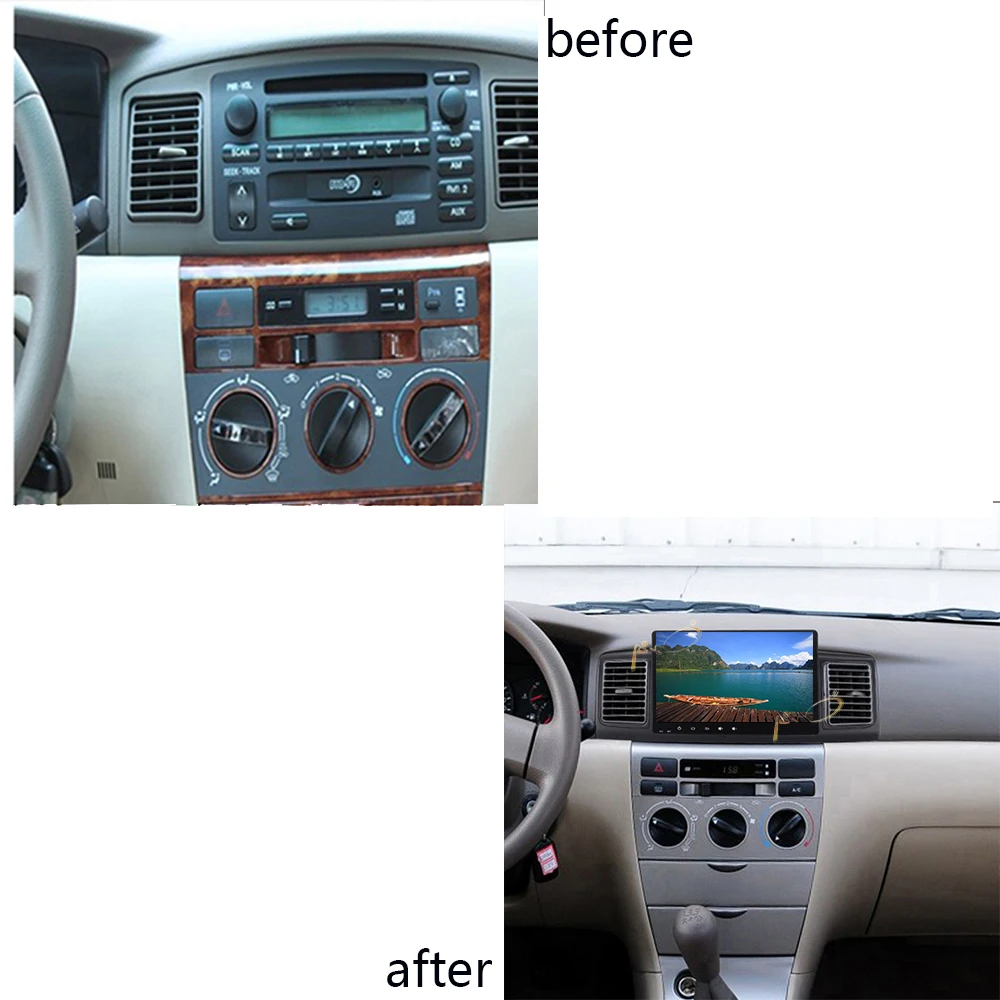 Android 8 1 автомобильный проигрыватель с радио и GPS Navi для Toyota Corolla E120 2003-2006 навигация