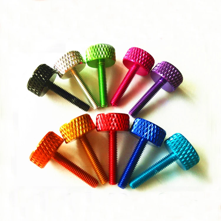 

3 шт. m5x10 мм m6x10 мм искусственный сплав винт ручная накатка головка шасси компьютера чехол боковая Модифицированная пластина болт для жестко...