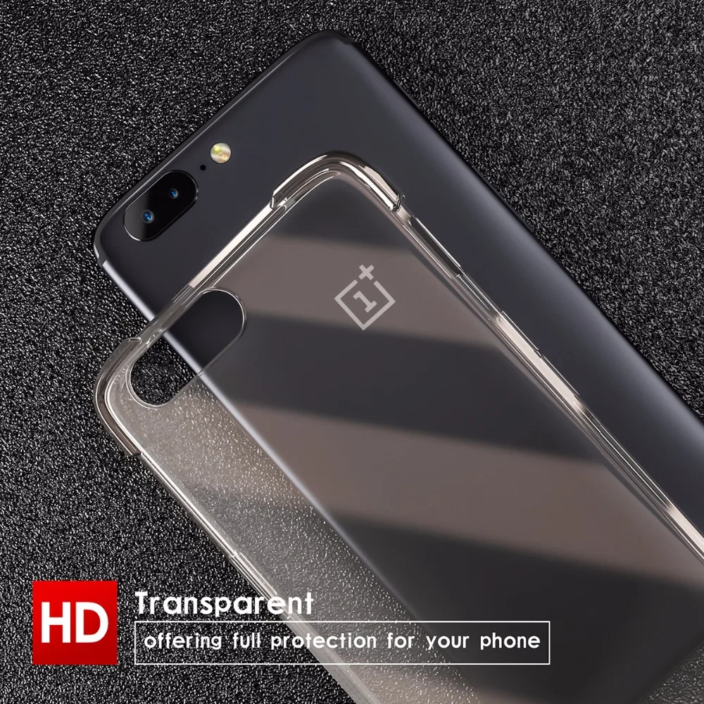 Roybens для Oneplus 3 Чехол T Модный кристально прозрачный силиконовый чехол 5 три пять