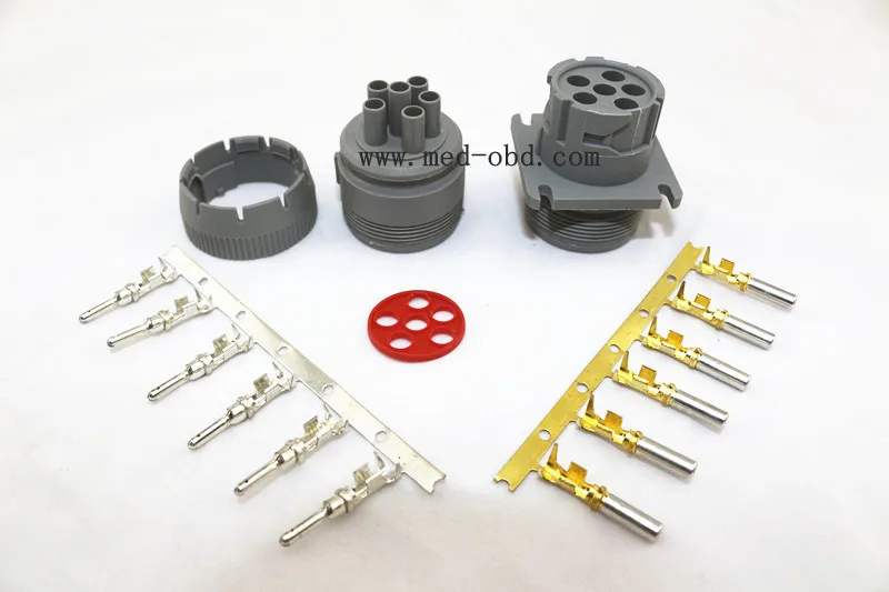 Deutsch РАЗЪЕМ J1708 6pin разъем OBD2 кабель|cable connector|cable 6pincable obd2 |