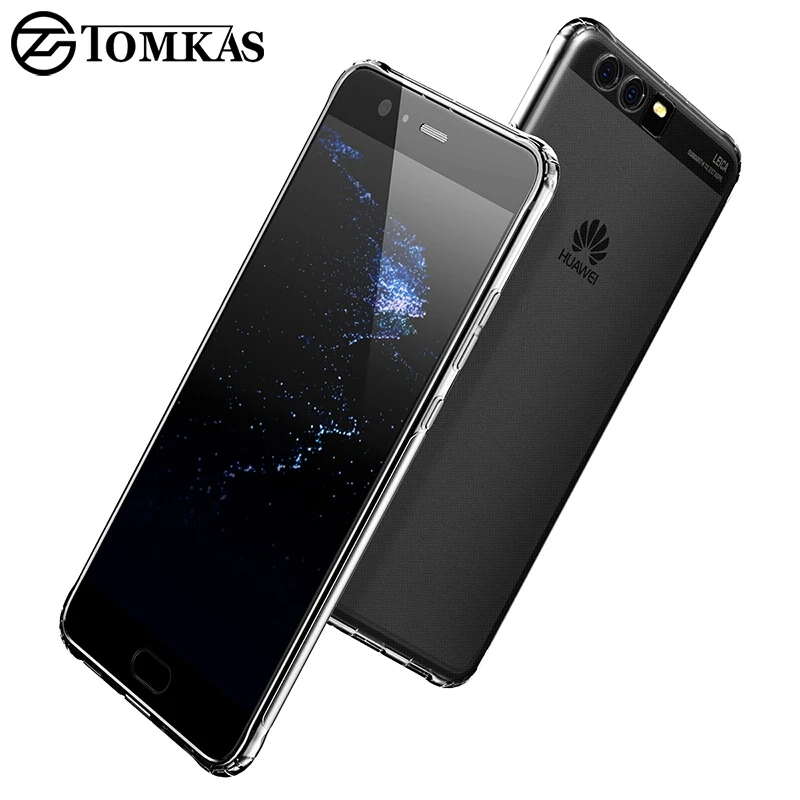 Tomkas Тонкий силиконовый чехол для Huawei P10 p9 P8 плюс Чехол прозрачный ТПУ телефон Coque