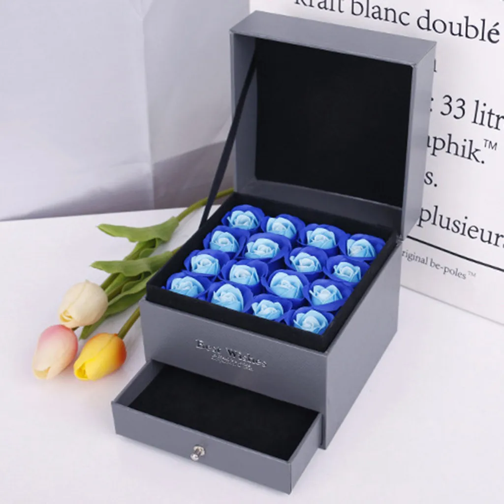 Новинка 2019 мыло с цветами розы Подарочная коробка для хранения ювелирных изделий