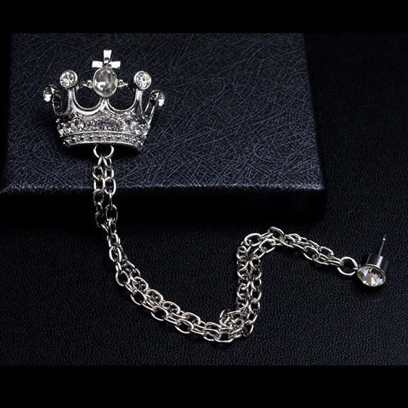 Хрустальная цепочка Костюм с кисточками нагрудный знак брошь воротник на шею