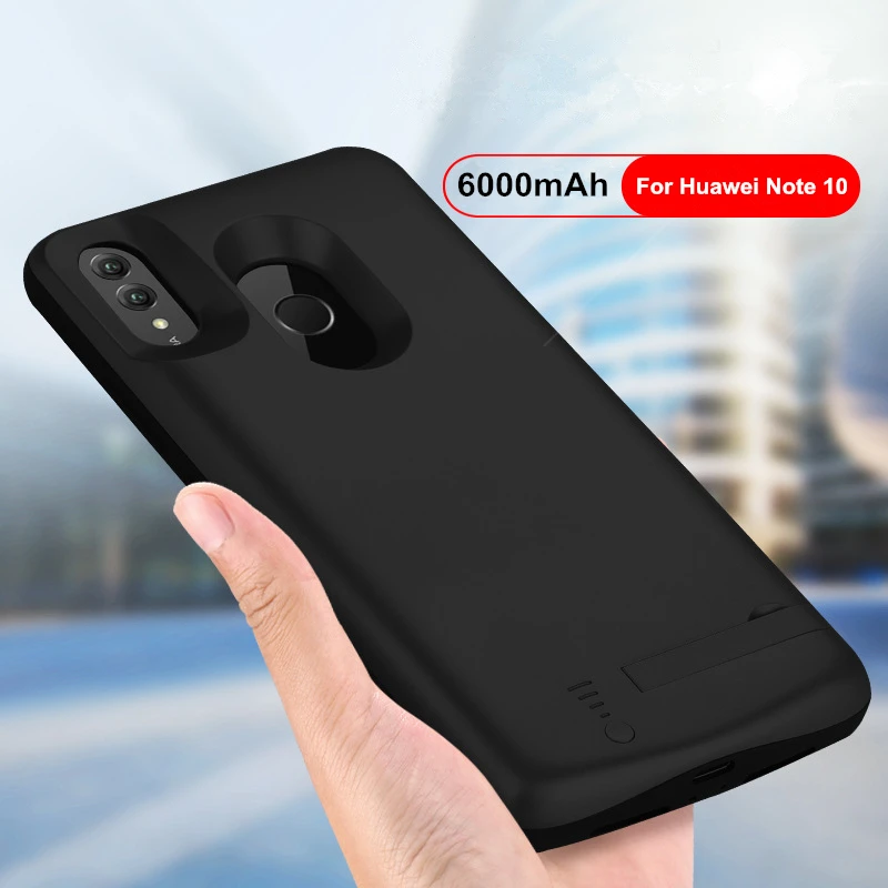 Блок питания на 6000 мАч универсальный аккумулятор для Huawei Honor Note 10 чехол