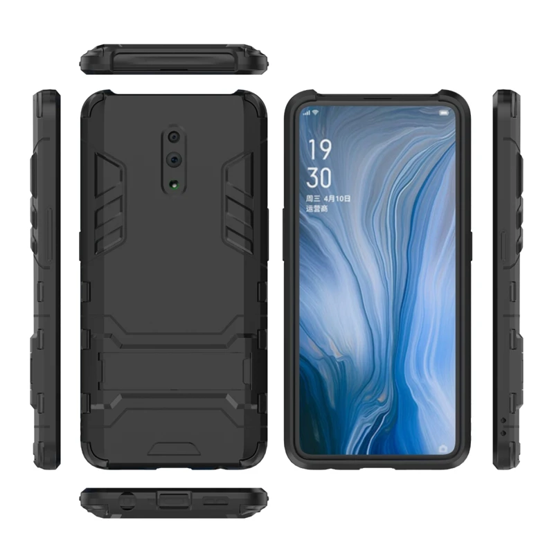 Сверхмощный армированный чехол противоударный на весь корпус для Oppo Reno/Reno 10x Zoom