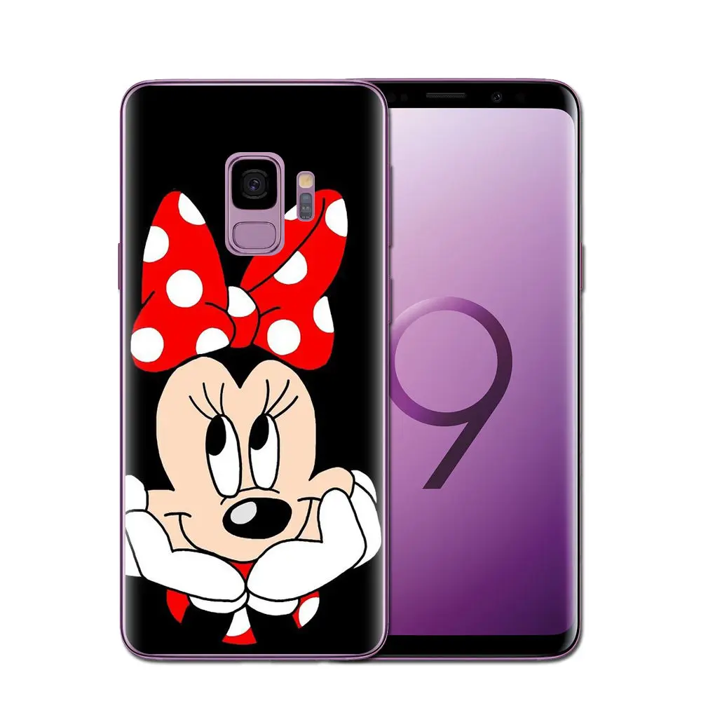 Mickey Minnie Silicone Case For Coque Samsung Galaxy S6 S7 Edge S8 S9 Plus J3 J5 J7 A5 A7 2016 2017 Note 8 A8 2018 Cover |