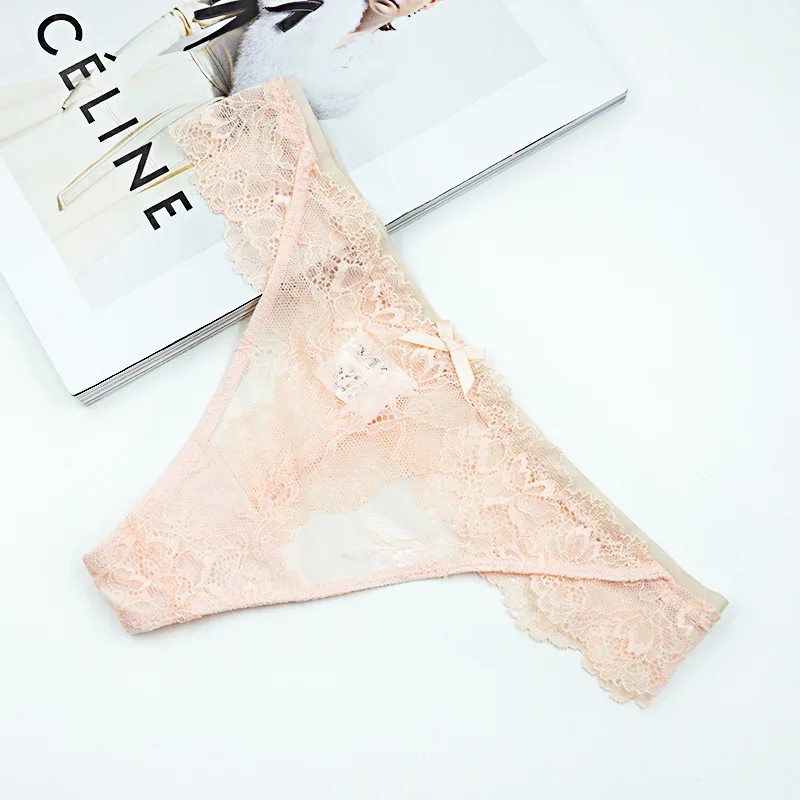 Женские сексуальные стринги бесшовные кружева с низкой талией страсть