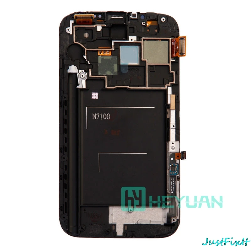 Для Samsung Galaxy Note 2 Note2 N7100 N7105 ЖК дисплей сенсорный экран дигитайзер сборка рамка