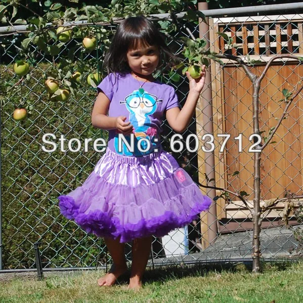 2013New Моды пушистые романтический Фиолетовый pettiskirts девушки пачки юбки для