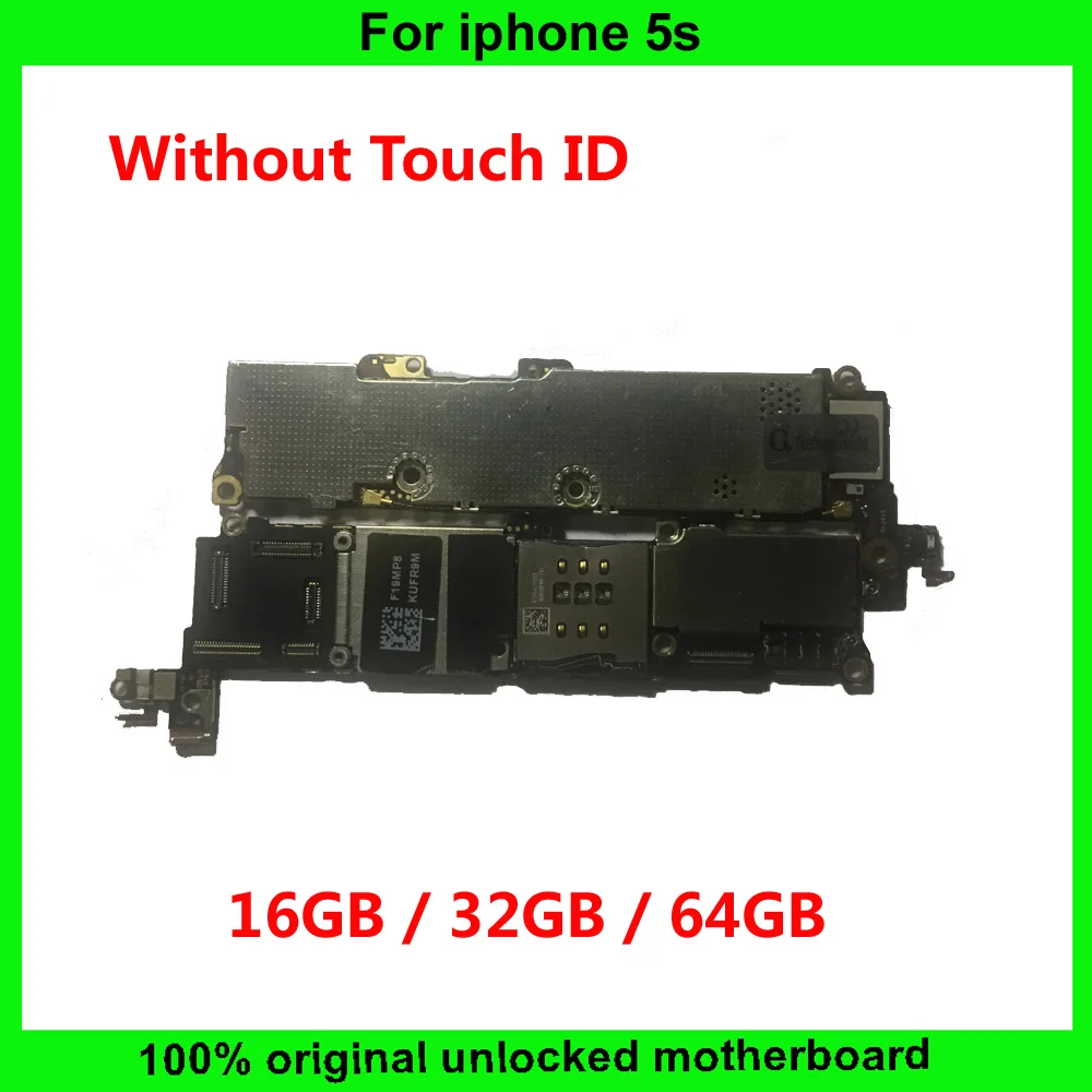 Оригинальная полнофункциональная материнская плата 16 ГБ 32 64 для iPhone 5S 5 S без