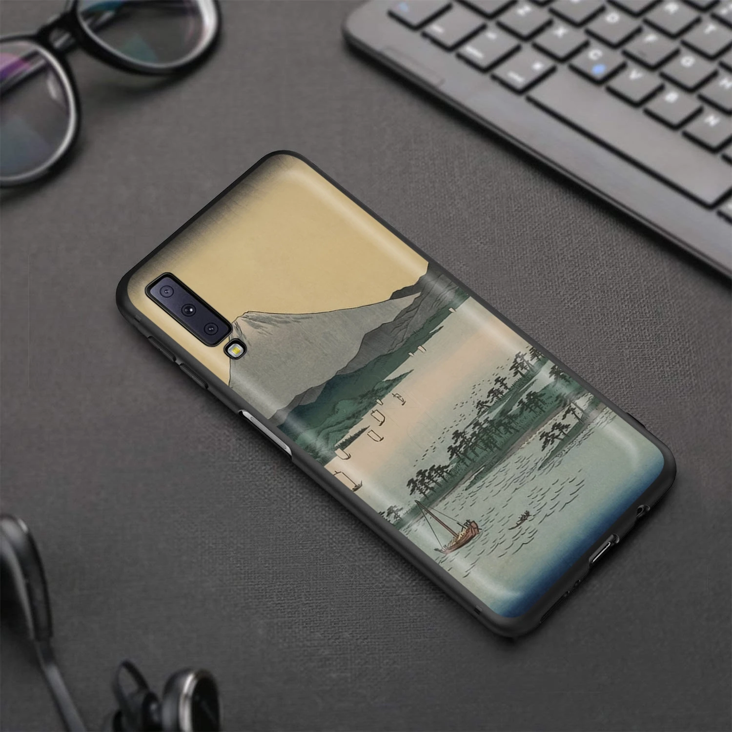 Чехол с японским краном Fuji Mountain Wave для Samsung Galaxy J6 A9 A8 A7 A70 A6 A5 A50 A40 A30 A3 A10 A51 A71 A81 A91 2018 |